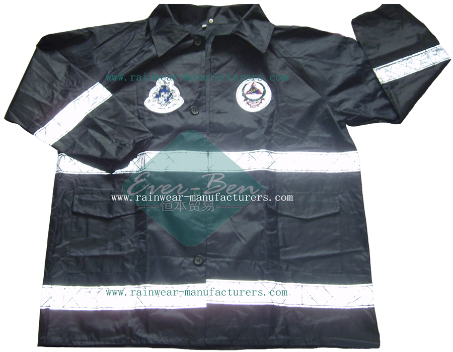Reflective heavy duty rain gear